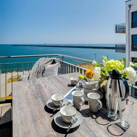 Ocean Bird- 2 Og, Balkon, Fahrstuhl, Kamin Olpenæs