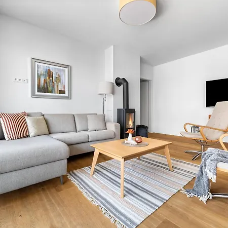 Ocean Bird- 2 Og, Balkon, Fahrstuhl, Kamin Olpenæs